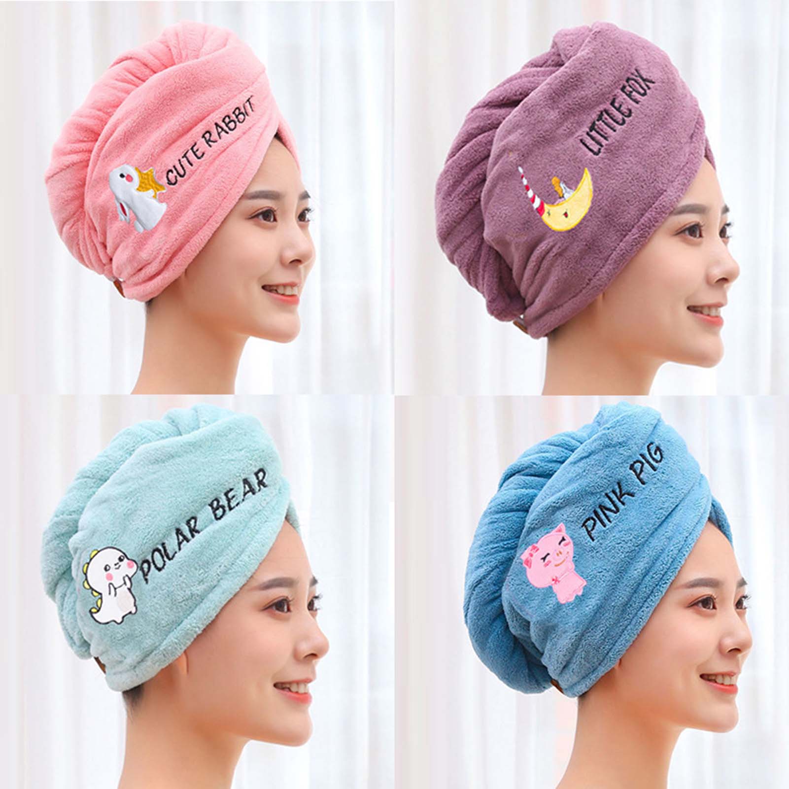 Coral Fleece Womens Hair Towel - Hair Spa Wellness review and price