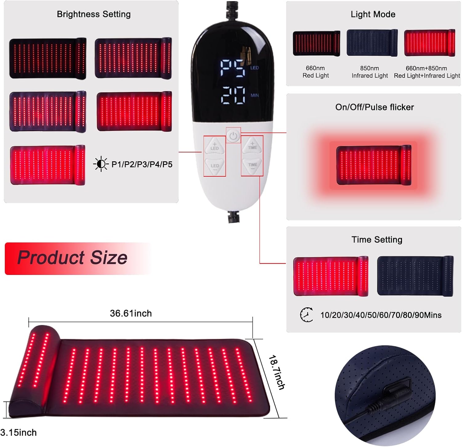 Red Light Therapy Mat with Far - Spa Wellness Massage review and price