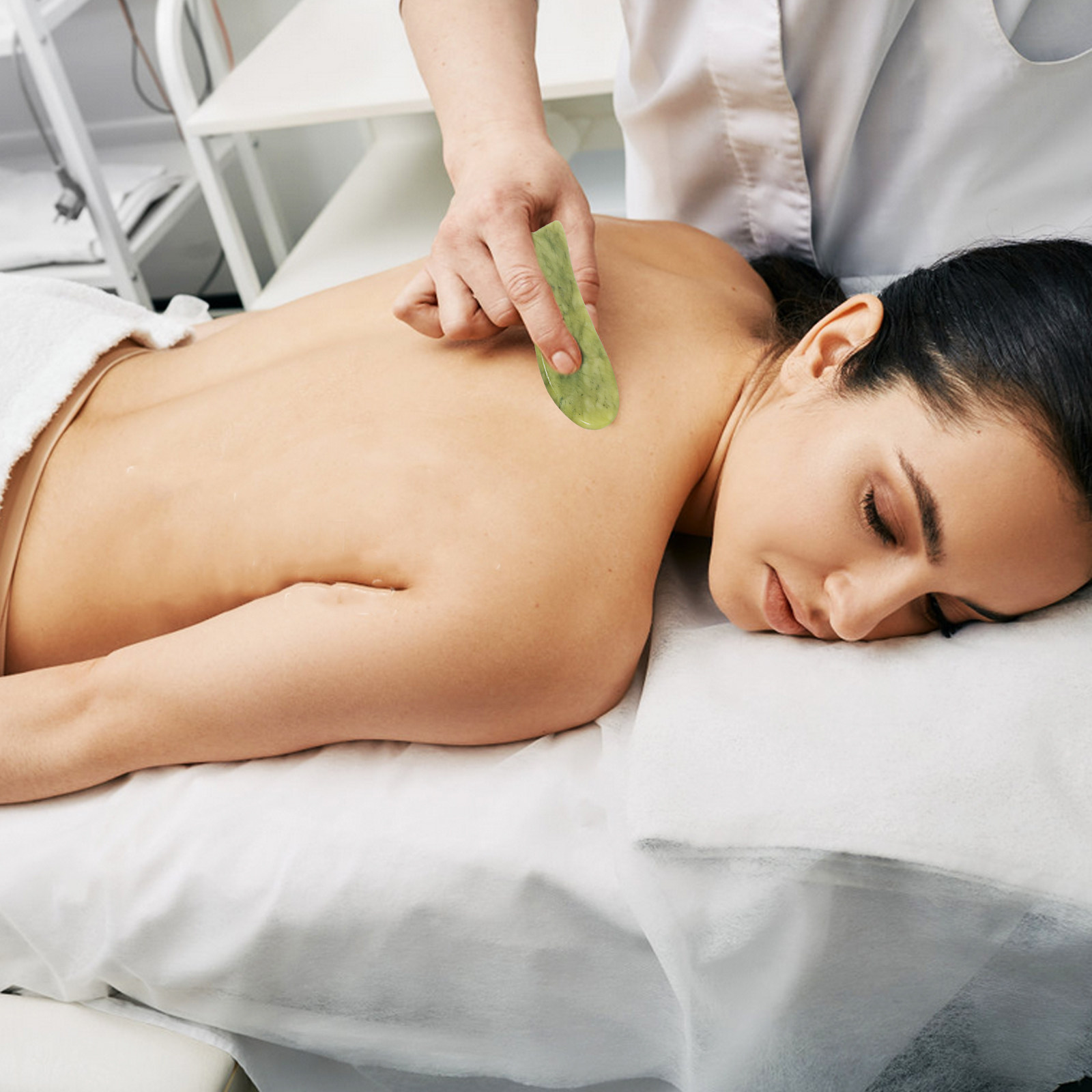 2Pcs Natural Jade Gua Sha Scra - Spa Wellness Massage review and price